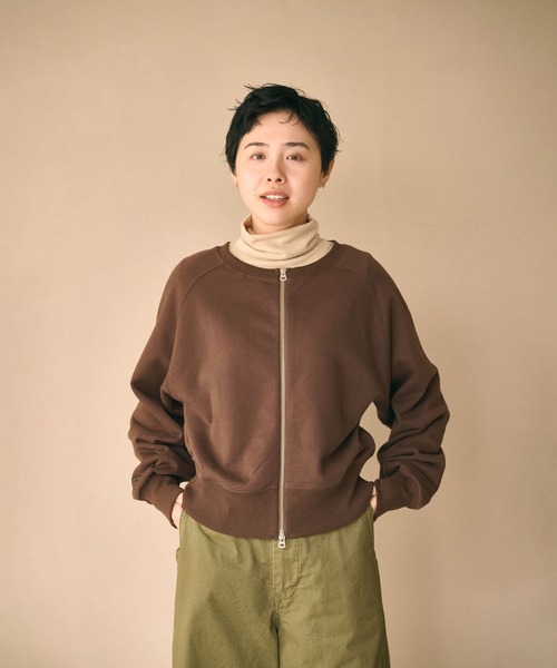 kha:ki(カーキ)の「「KHA:KI / カーキ」2WAY SWEAT SHIRT(Tシャツ/カットソー・レディース・ピンク/ブラウン/アッシュグレー/ブラック・FREE)」の14枚目の写真