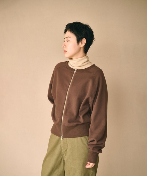 kha:ki(カーキ)の「「KHA:KI / カーキ」2WAY SWEAT SHIRT(Tシャツ/カットソー・レディース・ピンク/ブラウン/アッシュグレー/ブラック・FREE)」の16枚目の写真
