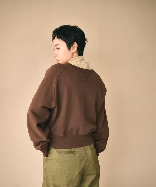 kha:ki(カーキ)の「「KHA:KI / カーキ」2WAY SWEAT SHIRT(Tシャツ/カットソー・レディース・ピンク/ブラウン/アッシュグレー/ブラック・FREE)」の18枚目の写真