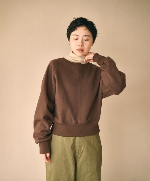 kha:ki(カーキ)の「「KHA:KI / カーキ」2WAY SWEAT SHIRT(Tシャツ/カットソー・レディース・ピンク/ブラウン/アッシュグレー/ブラック・FREE)」の19枚目の写真