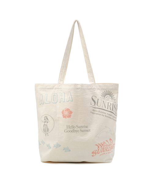 HELLO SUNRISE(ハローサンライズ)の「HS Graphic Tote Bag_Ivory(トートバッグ・レディース・アイボリー・OS)」の3枚目の写真