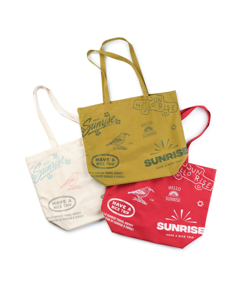 HELLO SUNRISE(ハローサンライズ)の「HS Graphic Tote Bag_Ivory(トートバッグ・レディース・アイボリー・OS)」の6枚目の写真