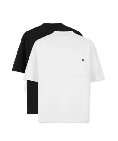 DSQUARED2（ディースクエアード）の「Twin Pack Loose Fit Tee/0262（Tシャツ/カットソー・メンズ・ホワイト×ブラック・L/M/XL）」の5枚目の写真
