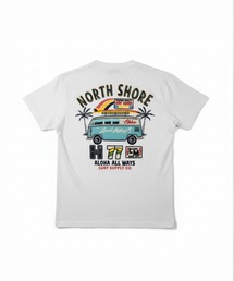 サーフバス柄切り貼りワッペンTシャツ