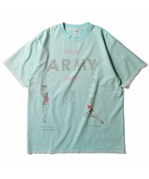 HOUSTON ヒューストン PIGMENT ARMY PRINT TEE ピグメント アーミープリント 半袖Tシャツ