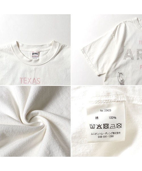 HOUSTON(ヒューストン)の「HOUSTON ヒューストン PIGMENT ARMY PRINT TEE ピグメント アーミープリント 半袖Tシャツ(Tシャツ/カットソー・メンズ・ホワイト/ターコイズブルー/ブラック・XL/M/L)」の11枚目の写真