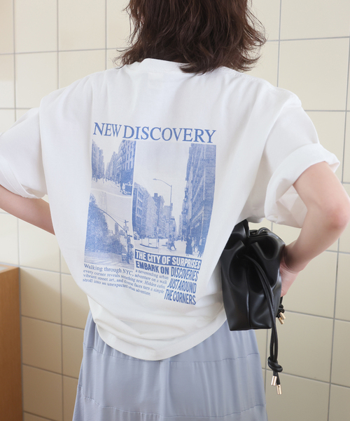 SCREEN STARS(スクリーンスターズ)の「SCREEN STARS/スクリーンスターズ SLOBE別注 ニュースペーパーTEE(Tシャツ/カットソー・レディース・アイボリー/ホワイト・FREE)」の1枚目の写真