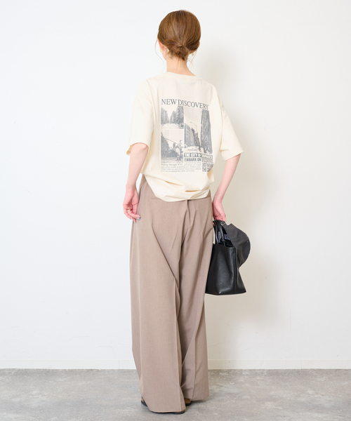 SCREEN STARS(スクリーンスターズ)の「SCREEN STARS/スクリーンスターズ SLOBE別注 ニュースペーパーTEE(Tシャツ/カットソー・レディース・アイボリー/ホワイト・FREE)」の14枚目の写真