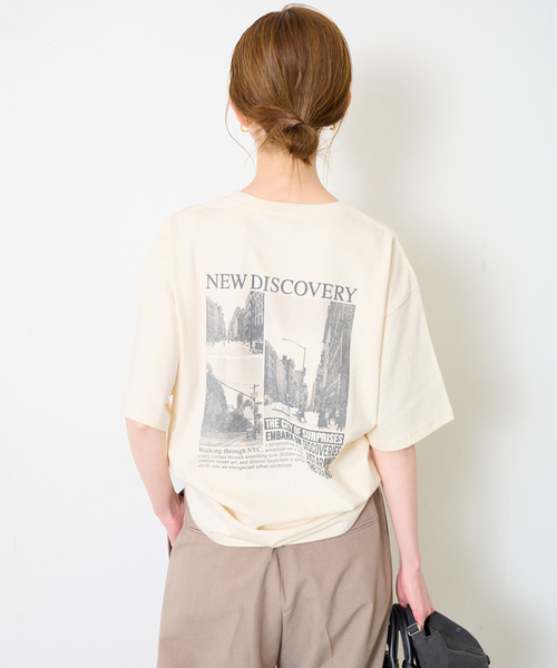 SCREEN STARS(スクリーンスターズ)の「SCREEN STARS/スクリーンスターズ SLOBE別注 ニュースペーパーTEE(Tシャツ/カットソー・レディース・アイボリー/ホワイト・FREE)」の17枚目の写真