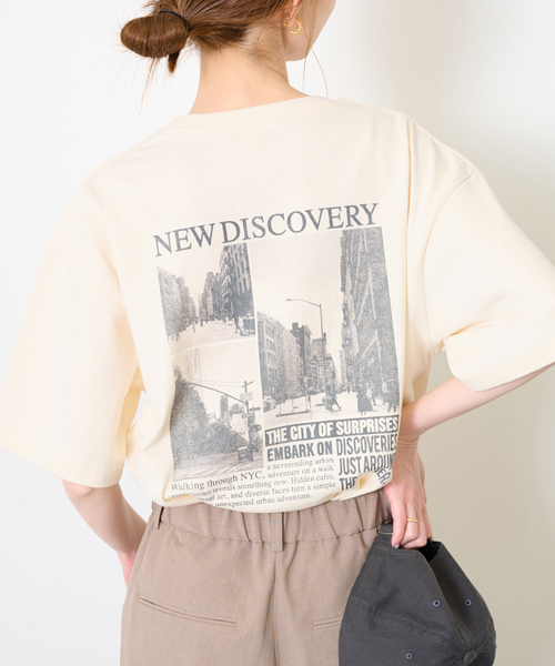 SCREEN STARS(スクリーンスターズ)の「SCREEN STARS/スクリーンスターズ SLOBE別注 ニュースペーパーTEE(Tシャツ/カットソー・レディース・アイボリー/ホワイト・FREE)」の18枚目の写真