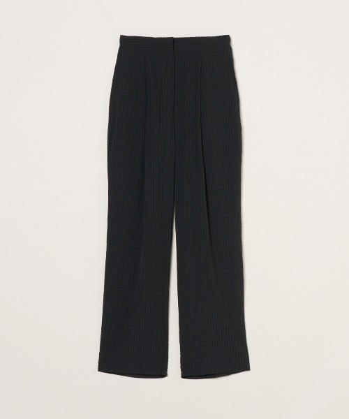 three dots(スリードッツ)の「ヴェールプレイド パンツ(その他パンツ・レディース・ブラック/ブルー/オフホワイト・MEDIUM/SMALL)」の1枚目の写真