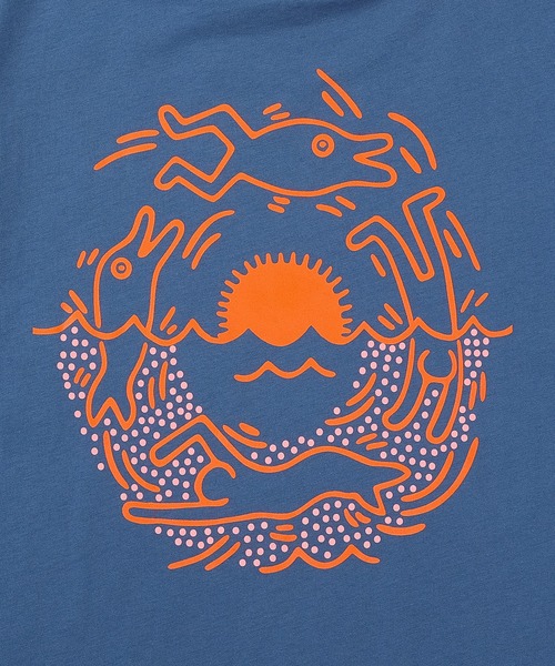 Hurley (ハーレー)の「【Hurley:ハーレー】キース・ヘリング シースケープ ショートスリーブ Tシャツ バックプリント KH SEASCAPE SS(Tシャツ/カットソー・メンズ・ブルー・X-LARGE/SMALL/MEDIUM/LARGE)」の4枚目の写真