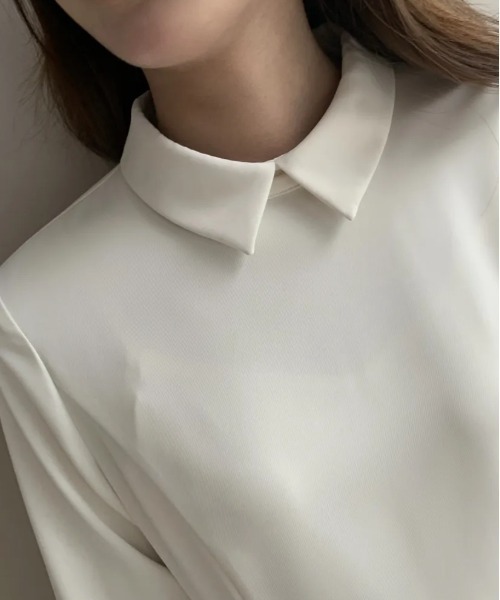 BIRTHDAY BASH(バースデイバッシュ)の「CHERYL COLLAR PLEATS DRESS(ワンピース・レディース・アイボリー・SMALL/MEDIUM)」の7枚目の写真