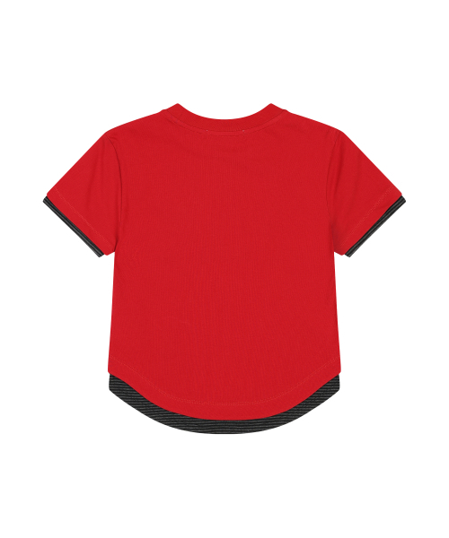 ORDINARY HOLIDAY（オーディナリー ホリデー）の「STRIPE LAYERED T-SHIRT [RED]（Tシャツ/カットソー・レディース・その他・FREE）」の4枚目の写真
