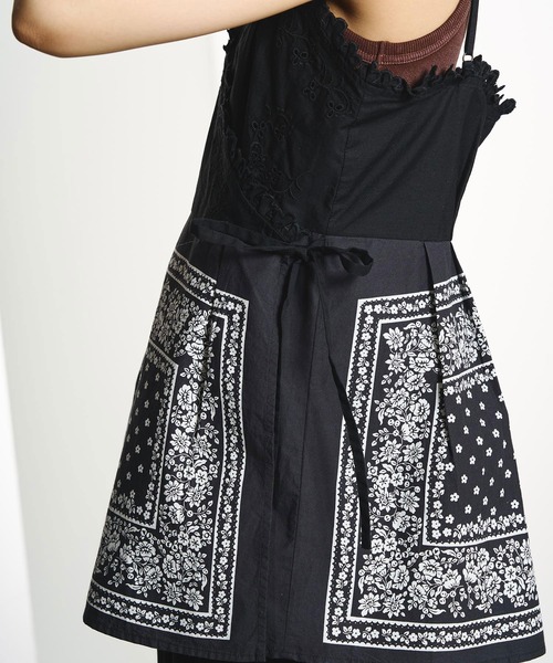 INDIA IS BEAUTIFUL（インディアイズビューティフル）の「【ROSE BUD別注】INDIA IS BEAUTIFUL/BLACK BANDANA CAMISOLE（キャミソール・レディース・ブラック・ONE SIZE）」の11枚目の写真