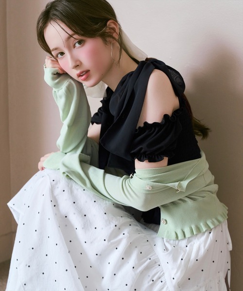 WILLSELECTION（ウィルセレクション）の「カーブラインティアードスカート（スカート・レディース・ピンク系その他/ホワイト系その他/チャコールグレー・FREE）」の18枚目の写真