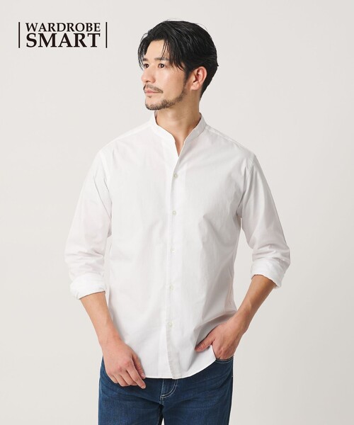 [WEB лимит] Cotton Bandカラー Skipper Shirt — хлопковая рубашка‑скаппер