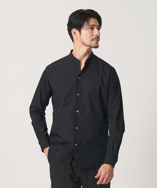 BEAUTY&YOUTH UNITED ARROWS(ビューティーアンドユースユナイテッドアローズ)の「【WEB限定 WARDROBE SMART】コットン バンドカラー スキッパー シャツ(シャツ/ブラウス・メンズ・コバルトブルー/ホワイト/ブラック/その他1・S/M/L/XL)」の5枚目の写真