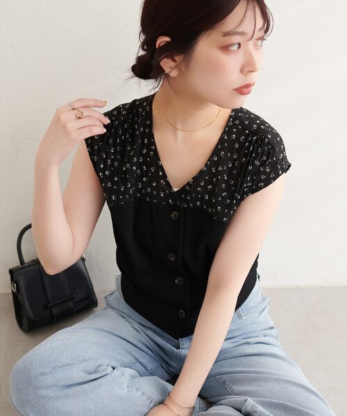 natural couture(ナチュラルクチュール)の「リブ使いTOPS×ギャザー切り替えスカートSET(ニット/セーター・レディース・ブラウン/サックスブルー/オフホワイト/ブラック・FREE)」の19枚目の写真