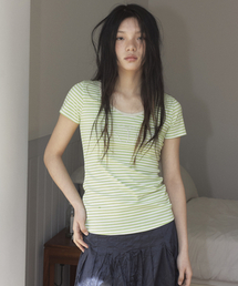 デイジーダストストライプTシャツ(green)