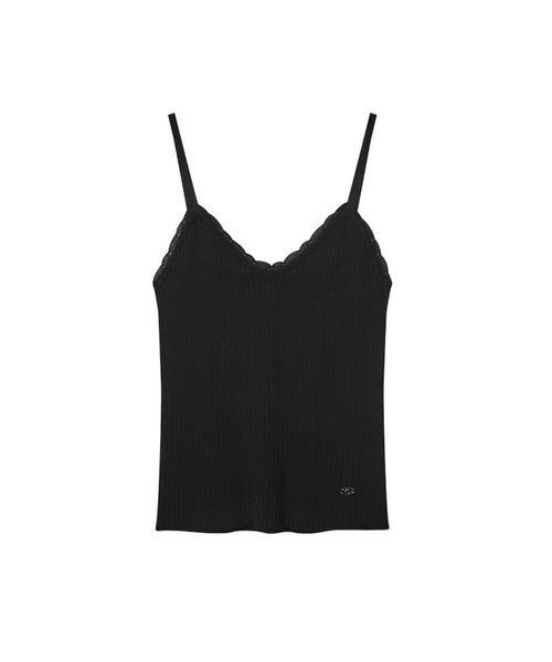 MORVE13（モルブ13）の「ヘイズニットスリーブレス（アイボリー）（Tシャツ/カットソー・レディース・ブラック/ネイビー/レッド/ベージュ/アイボリー・FREE）」の2枚目の写真