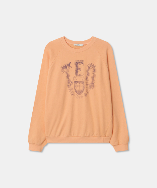 THEENDQUESTION(ジエンドクエスチョン)の「TEQ print t-shirt / ORANGE(Tシャツ/カットソー・レディース・その他・1/2)」の1枚目の写真