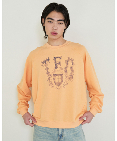 THEENDQUESTION(ジエンドクエスチョン)の「TEQ print t-shirt / ORANGE(Tシャツ/カットソー・レディース・その他・1/2)」の2枚目の写真