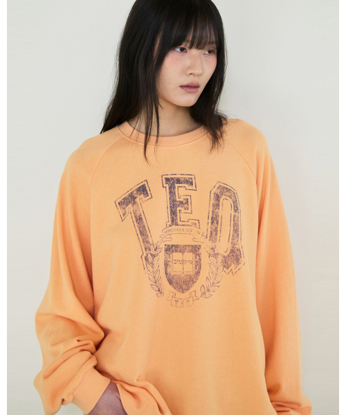 THEENDQUESTION(ジエンドクエスチョン)の「TEQ print t-shirt / ORANGE(Tシャツ/カットソー・レディース・その他・1/2)」の3枚目の写真