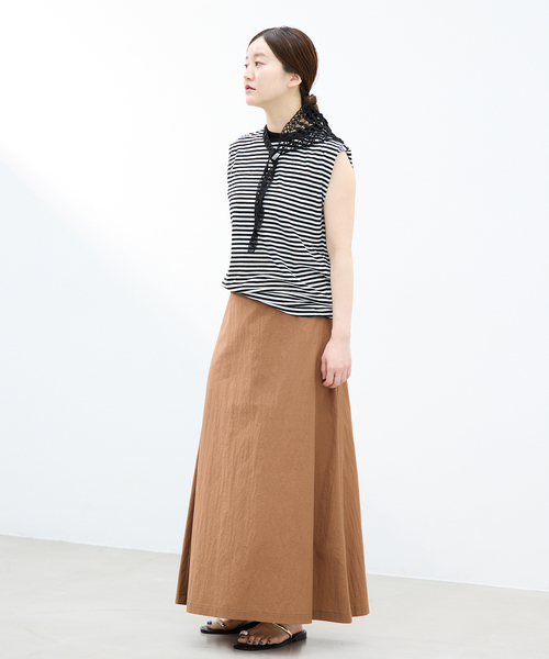 IENA(イエナ)の「《追加》ATON/エイトン FRESCA SINGLEJERSEY NS ノースリーブ(Tシャツ/カットソー・レディース・ブラック系その他・FREE)」の13枚目の写真