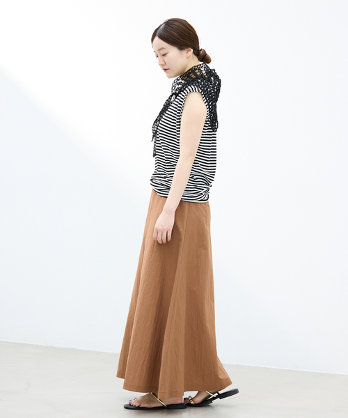 IENA(イエナ)の「《追加》ATON/エイトン FRESCA SINGLEJERSEY NS ノースリーブ(Tシャツ/カットソー・レディース・ブラック系その他・FREE)」の14枚目の写真