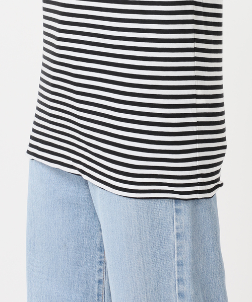 IENA(イエナ)の「《追加》ATON/エイトン FRESCA SINGLEJERSEY NS ノースリーブ(Tシャツ/カットソー・レディース・ブラック系その他・FREE)」の22枚目の写真