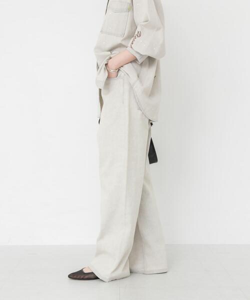 PICCADILLY(ピカデリー)の「『別注』PICCADILLY×URBAN RESEARCH デニムストレートパンツ(デニムパンツ・レディース・ライトインディゴブルー/グレー系その他・40/38/36)」の3枚目の写真