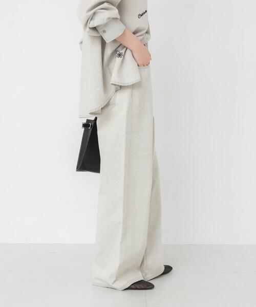 PICCADILLY(ピカデリー)の「『別注』PICCADILLY×URBAN RESEARCH デニムストレートパンツ(デニムパンツ・レディース・ライトインディゴブルー/グレー系その他・40/38/36)」の6枚目の写真
