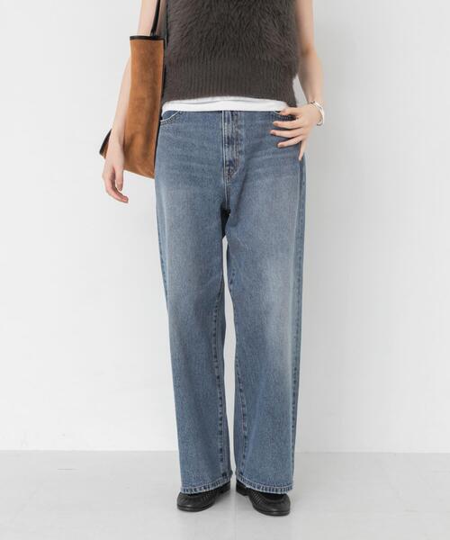 PICCADILLY(ピカデリー)の「『別注』PICCADILLY×URBAN RESEARCH デニムストレートパンツ(デニムパンツ・レディース・ライトインディゴブルー/グレー系その他・40/38/36)」の10枚目の写真