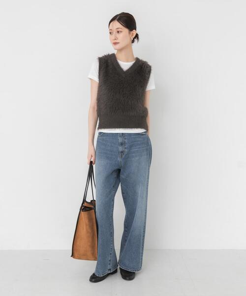 PICCADILLY(ピカデリー)の「『別注』PICCADILLY×URBAN RESEARCH デニムストレートパンツ(デニムパンツ・レディース・ライトインディゴブルー/グレー系その他・40/38/36)」の13枚目の写真