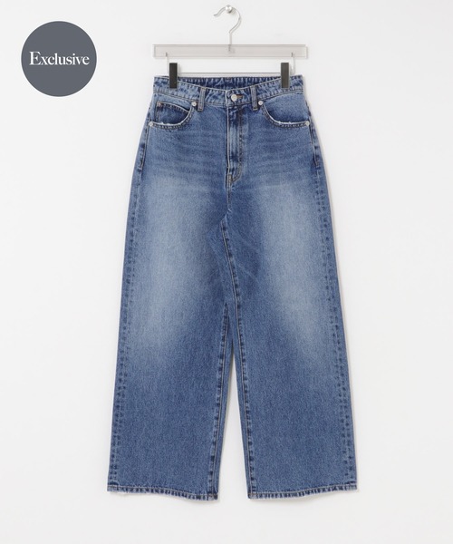 PICCADILLY（ピカデリー）の「『別注』PICCADILLY×URBAN RESEARCH　デニムストレートパンツ（その他パンツ・レディース・ライトインディゴブルー/グレー系その他・40/38/36）」の2枚目の写真