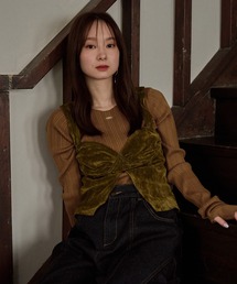 long sleeve rib knit / ロングスリーブリブニット