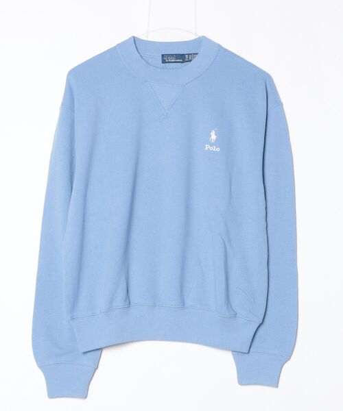 POLO RALPH LAUREN(ポロ ラルフ ローレン)の「フリース ロゴ クルーネック(スウェット・レディース・ブルー・S/M/XS)」の7枚目の写真