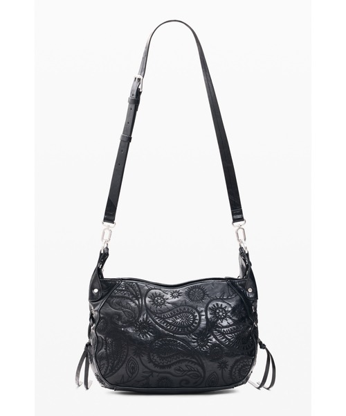 Desigual(デシグアル)の「ペイズリー エンボス ショルダーバッグ 長方形(ショルダーバッグ・レディース・ブラック・FREE)」の2枚目の写真