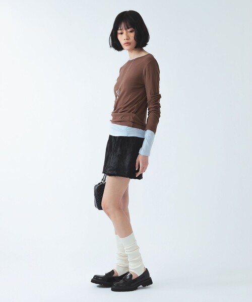 Ray BEAMS(レイビームス)の「フェイクファー ミニ スカート(スカート・レディース・その他/ブラック・0/1)」の17枚目の写真