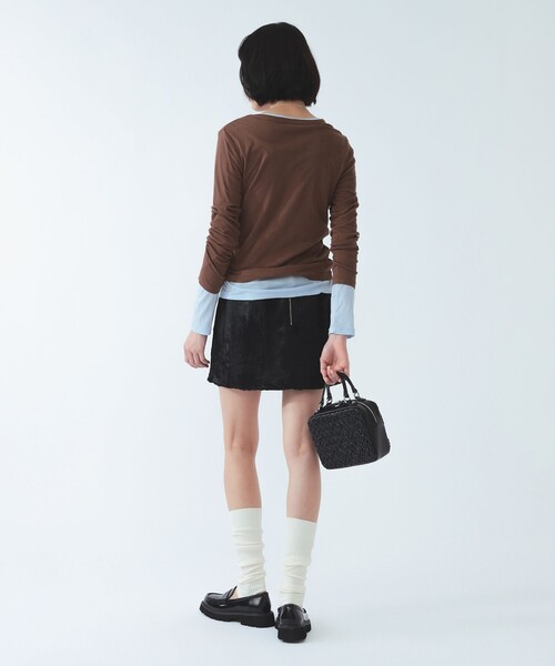 Ray BEAMS(レイビームス)の「フェイクファー ミニ スカート(スカート・レディース・その他/ブラック・0/1)」の18枚目の写真