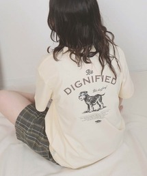 Bleu Bleuet（ブルーブルーエ）の「dogイラストプリントTシャツ（Tシャツ/カットソー）」
