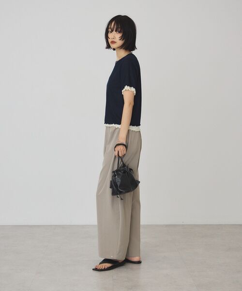 AMERICAN HOLIC(アメリカンホリック)の「【2点セット】配色レイヤードメローTシャツ(Tシャツ/カットソー・レディース・ダークネイビー/パープル/アイボリー・M/L)」の17枚目の写真