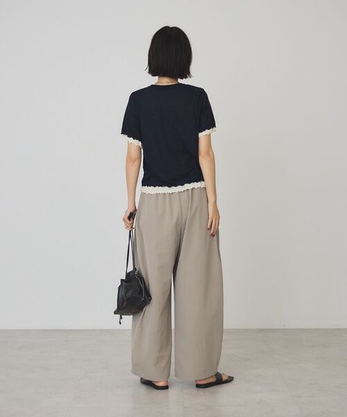 AMERICAN HOLIC(アメリカンホリック)の「【2点セット】配色レイヤードメローTシャツ(Tシャツ/カットソー・レディース・ダークネイビー/パープル/アイボリー・M/L)」の18枚目の写真