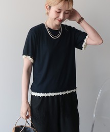 【2点セット】配色レイヤードメローTシャツ