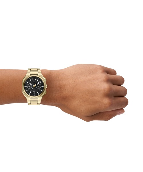 ARMANI EXCHANGE(アルマーニエクスチェンジ)の「アルマーニ・エクスチェンジ 腕時計 メンズ アナログ ステンレス AX1476(アナログ腕時計・メンズ・ゴールド・FREE)」の2枚目の写真