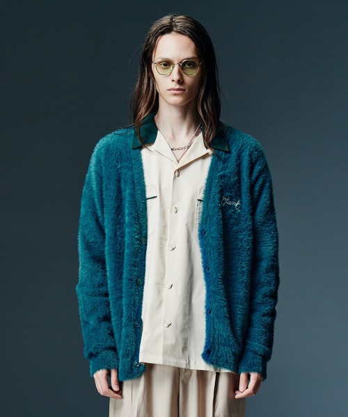glamb(グラム)の「Staple Shaggy Cardigan / ステープルシャギーカーディガン(カーディガン/ボレロ・メンズ・ブラック/ブルー/イエロー・M/L)」の2枚目の写真