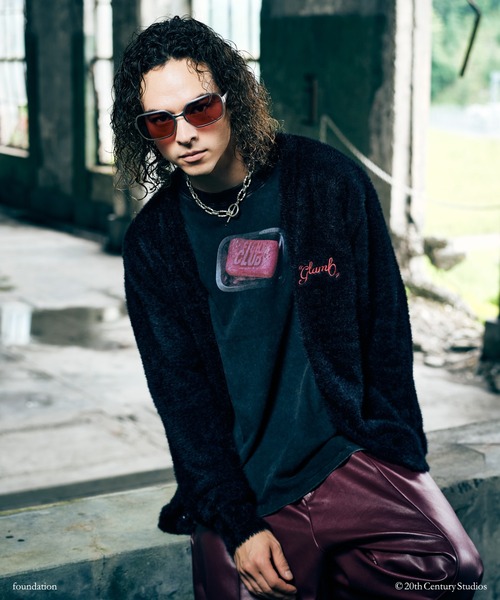 glamb(グラム)の「Staple Shaggy Cardigan / ステープルシャギーカーディガン(カーディガン/ボレロ・メンズ・ブラック/ブルー/イエロー・M/L)」の1枚目の写真