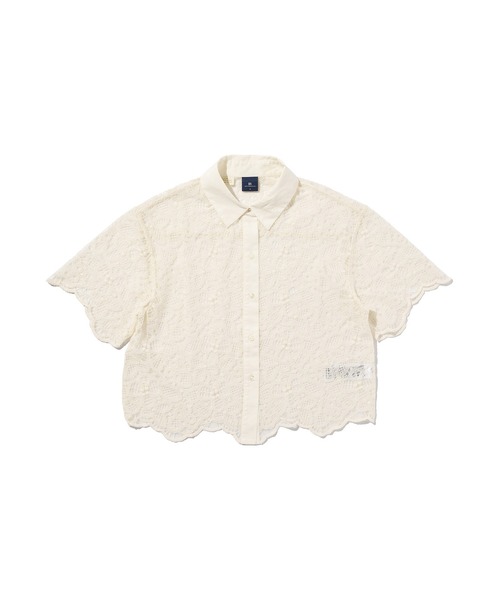 Levi's（リーバイス）の「Levi's/リーバイス BLUETAB(TM) クロップド レースシャツ（シャツ/ブラウス・レディース・ホワイト・M/S/XS）」の4枚目の写真