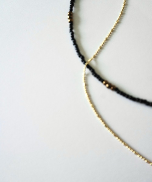 Lynn.（リン）の「tiny beads & chain necklaces（ネックレス・レディース・シルバー/ゴールド・FREE）」の4枚目の写真